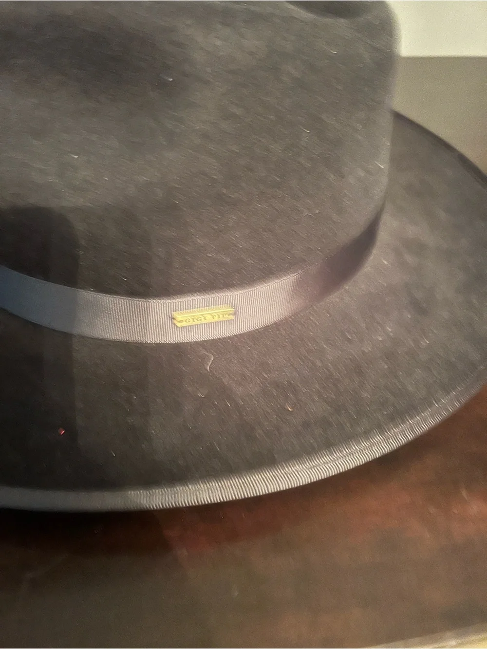 GIGI PIP Black Velvet-Lined Fedora